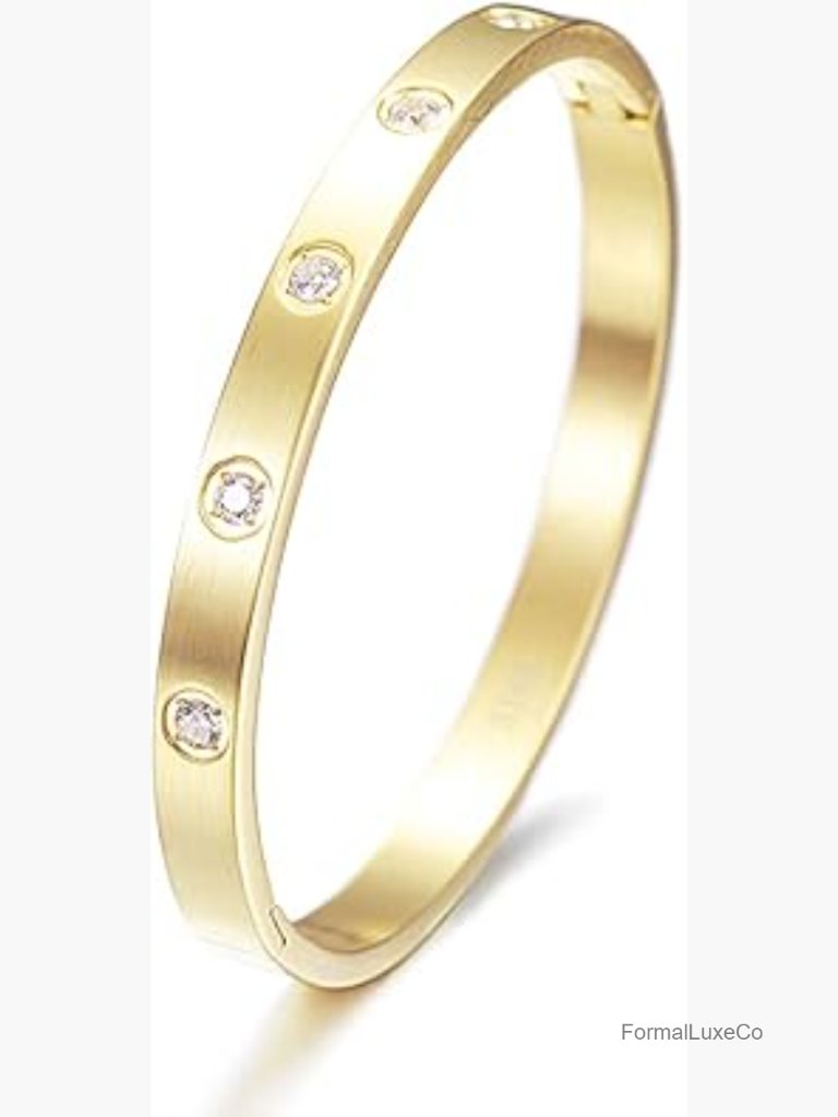 Crystal Diamond Cuff Bangle Chunky Bracelet Clasp Wristband